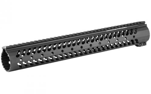 Samson Manufacturing Corp. Evolution Forearm, Fits AR-15, 15", Lightweight and durable, Inside Diameter Fits most suppressors (1.56"), Dual anti-rotation tabs 2x 2" Rail Kits, and 1x 4" Rail Kit, Black EVOLUTION-15
