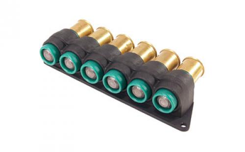 Mesa Tactical SureShell Carrier, 6-Shell Side Saddle, Fits Mossberg 500, 12 Gauge, On-gun shotshell carriers, Black Finish 94750