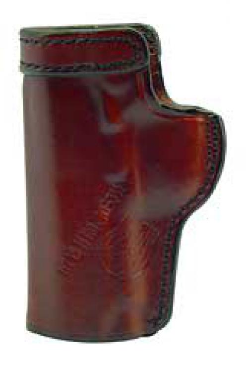 Don Hume H715M Clip-On Holster, Inside The Pant, Fits Colt Officer With 3.5" Barrel, Right Hand, Brown Leather J168022R