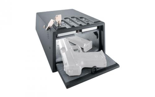 GunVault Deluxe Mini Vault Safe, 5.25"x8.25"x12", Digital Keypad, Black GV1000C-DLX