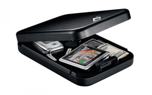 GunVault NV200 Nanovault Safe, 9.5"x6.5"x1.75" Cable, Black Key Lock NV200
