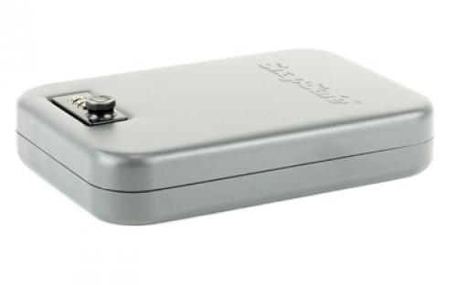 SnapSafe Lock Box, Large, 9.5" x 6.5" x 1.75", Combination Lock, 16 Gauge Steel, Cable Included, Black Finish 75230