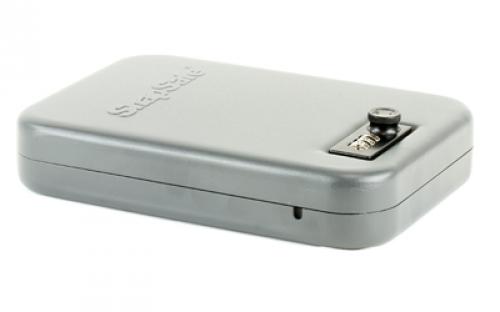 SnapSafe Lock Box, Large, 9.5" x 6.5" x 1.75", Combination Lock, 16 Gauge Steel, Cable Included, Black Finish 75230