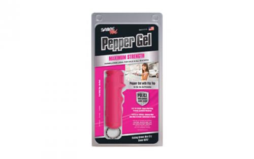 Sabre Pepper Gel w/ Flip Top, Pink F15-PUSG