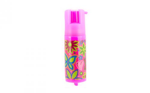 Sabre Designer Label, Spray, .54oz, Pepper Spray & UV Marking Dye, Pink KR-DL-100